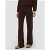 Allude Pantaloni Color Cioccolato In Lana E Cashmere Da Donna Allude