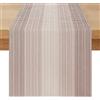 Miuyunya Runner Tavola Moderno 40 x 240 cm Beige Runner da Tavola Primaverile Retrò per Banquet Legno Striscia Texture Decorazioni per Feste di Festa, Cene di Eventi Soggiorno