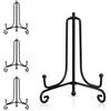 Tincogo Supporto espositore in ferro per foto, cavalletto in ferro nero, espositore per cornici, libri di cucina, piatti decorativi, tablet e arte, 10,5 cm (confezione da 4)