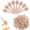gvivej Cucchiaio di Legno per Miele,Confezione da 50 Cucchiaini per Miele, 8 cm, Mini Cucchiaini per Miele in Bastoncini di Miele, per Marmellata di Miele, Vasetti di Miele, Dispenser, Miele