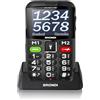 BRONDI AMICO CHIC BLACK DUAL SIM SENIOR GSM TASTO SOS VOLUME ALTO