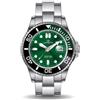 Lorenz Orologio Automatico Uomo LORENZ 26168CC Bracciale Acciaio Verde Sub 100mt