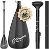 FOWAWU Pagaia SUP semi-carbonio, Leggero 1.64 lbs (745g) Pagaia da 3 pezzi per SUP Stand Up Paddle Board, Remo per Sup Regolabile Telescopica 160 cm - 210 cm