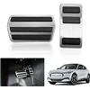 GAFAT Compatibile con Ford Mustang Mach-E 2021-2024 2025 Pedali per Gas e Freni, Mustang Mach E Copri Pedali Copertura Pedali, Compatibile con Ford Mustang Mach E Accessori (Argento)