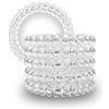 Specora - Elastici per capelli a spirale, confezione da 5 pezzi - 5 cm TPU trasparente - elastici per capelli in TPU - Bobbles elastici per capelli per donne e ragazze - Nessun pizzicamento, meno