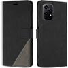 SONWO Cover per Honor 200 Lite 5G, Flip Custodia in PU Pelle, Cover a Libro Portafoglio con Slot per Schede e Supporto Stand per Honor 200 Lite 5G, Nero