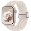 Yoohoo Cinturini Compatibile con Apple Watch 49mm 46mm 45mm 44mm 42mm 41mm 40mm 38mm, Magnetico Nylon Solo Loop per iWatch 11 10 9 8 7 6 5 4 3 2 1 Ultra SE 3 2 1, Cinturino Intrecciato Elastico