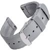 Archer Watch Straps - Cinturini a Sgancio Rapido in Nylon con Trama Ispirata alle Cinture di Sicurezza (Grigio, 18mm)