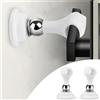 WALLFID Fermaporta magnetici in silicone, magnete potente da 2 pezzi facile da installare, adattabile alla maniglia della porta, tampone silenzioso anticollisione, nessuna perforazione (Bianco)