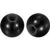 QUARKZMAN 2pz Pomelli Sfera Filettati, Manopola Sfera Termoindurente Fenolico Filettatura Femmina M8 40mm Dia Maniglie Sfera per Funzionamento Rotondo, per Maniglia Leva Macchina, Nero