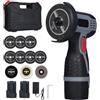 Weytoll Smerigliatrice angolare a batteria 17000 giri/min, Mini smerigliatrice elettrica con 2 batterie 16,8 V 1500 mAh e disco abrasivo per tagliare mattoni lucidati, legno, pietra, acciaio