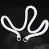 briskspring Tubo Doccia 1.2 Metri, Tubo Flessibile Doccia in Silicone Ultra Morbido, Tubo Doccia da Anti Torsione, Anti Esplosione, G1/2 Pollici,Bianco