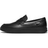Fitflop Rally Mens Leather Penny Loafers, Mocassino Uomo, Tutto Nero, 46.5 EU
