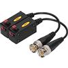 Denash Trasmettitore BALUN HD Installazione Facile compatibilità per la Trasmissione Video, Connessioni a 2 BNC per il CCTV