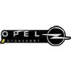 4R Quattroerre.it Emblema Fregio Adesivo 3D Compatibile con Opel Motorsport, 38 x 90 mm (Nero)
