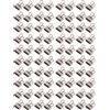 Hztyyier 80 Pezzi Clip per Raccoglitori in Metallo Clip a Coda Cava in Metallo Piccole Clip per Raccoglitori per Uso Domestico, Scolastico, Ufficio, 19 Mm (Bronzo viola)