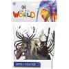 ANIMAL WORLD Set 6 animali marini e rettili con scenari paesaggistici assortiti