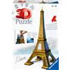 RAVENSBURGER 3D PUZZLE, RAVENSBURGER RAVENSBURGER - 3D PUZZLE TOUR EIFFEL, PARIGI, 216 PEZZI, 10+ ANNI