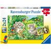 RAVENSBURGER - PUZZLE 2X24 PEZZI - DOLCI KOALA E PANDA
