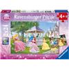 RAVENSBURGER, DISNEY PRINCESS, Disney RAVENSBURGER - PUZZLE 2X24 PEZZI - PRINCIPESSE DISNEY