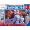 Frozen, Disney, DISNEY PRINCESS, RAVENSB RAVENSBURGER 2 PUZZLE 24 PEZZI - DISNEY FROZEN