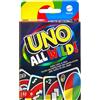 Mattel games, uno all wild, gioco di carte per famiglie e bambini 7+ anni, hhl33