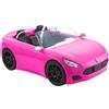 Barbie, cabrio veicolo decapottabile rosa a due posti con ruote funzionanti e dettagli realistici, giocattolo per bambini 3+ anni, hbt92