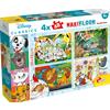 Disney, LISCIANI Disney puzzle maxifloor 4 x 48 classic misto