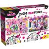 Disney, Minnie, LISCIANI DISNEY PUZZLE MAXIFLOOR 2 X 24 MINNIE .
