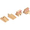 Brio Ferrovia Rampa e Stop - Set 4 Pezzi - Binari in Legno per Trenini