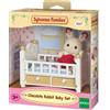 Sylvanian Families - Bebè coniglio cioccolato e lettino