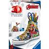 Avengers, RAVENSBURGER, MARVEL Ravensburger - 3d puzzle portapenne sneaker avengers, 108 pezzi, 8+ anni