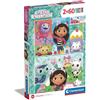 CLEMENTONI - 24804 - PUZZLE GABBY 2X60 PEZZI 27 X 19 CM