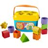 Fisher Price Fisher-Price, Secchiello con Formine, 10 Blocchi Colorati, per Bambini dai 6 Mesi in Su