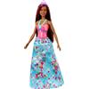 Barbie- Dreamtopia Bambola Principessa con Ciocca Rosa, 30.5 cm, Giocattolo per Bambini 3+ Anni, Multicolore