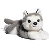 FAO Schwarz Peluche husky sdraiato lungo 38 cm