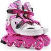 SUN&SPORT Pattini a 4 ruote regolabili con freno posteriore - taglia 36-40, per offrire sicurezza e comfort mentre si sfreccia - rosa