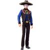BARBIE, KEN, BAMBOLA DíA DE MUERTOS, INDOSSA UN ABITO TRADIZIONALE CON VOLANT E HA IL VOLTO DIPINTO A TEMA CALAVERA, GIOCATTOLO PER BAMBINI 6+ ANNI