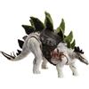 JURASSIC WORLD - PREDATORI GIGANTI STEGOSAURO, DINOSAURO DI GRANDI DIMENSIONI CON MOSSA D'ATTACCO E ATTREZZATURA DI TRACCIAMENTO, PER GIOCO CLASSICO E DIGITALE, GIOCATTOLO, 4+ ANNI, HLP24