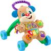 Fisher-price ridi & impara cagnolino primi passi - edizione multilingue, giocattolo musicale per camminare; per neonati e bambini piccoli da 6 a 36 mesi