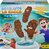 MATTEL GAMES acchiappa la cacca turbo, gioco per bambini con water giocattolo, 3 pezzi di cacca, 1 dado e istruzioni; giocattolo per bambini dai 5 anni in su