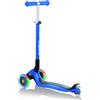 GLOBBER Monopattino 3 ruote navy blue - globber primo foldable lights - per bambini 3-7 anni
