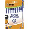 MITAMA Bic cristal - penne a sfera blu (10 pz) punta 1.0 mm