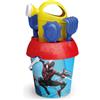 Avengers, Spiderman Secchiello spiderman cm 18 con innaffiatoio, setaccio, paletta, rastrello e formina