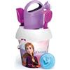 Frozen, DISNEY PRINCESS Secchiello frozen cm 18 con innaffiatoio, setaccio, paletta, rastrello e formina