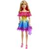 Barbie Bambola barbie alta 71 cm con abito arcobaleno e accessori moda