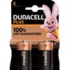 DURACELL - NUOVO PLUS 100 C, BATTERIE MEZZATORCIA ALCALINE, CONFEZIONE DA 2