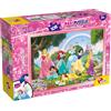 Disney, DISNEY PRINCESS, LISCIANI DISNEY PUZZLE DF MAXI FLOOR 108 PRINCESS - RAINBOW WORLD