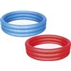 Bestway Piscina tinta unita a 3 anelli cm. 152x30, 2 colori assortiti, effetto ghiaccio
