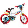 BING Bicicletta per Bambini 12" Bing - Telaio in Acciaio, Ruote in Gomma Gonfiabili, Stabilizzatori di Serie e Freno Anteriore - Ideale per Bambini di Altezza 87-100cm, 3-5 Anni